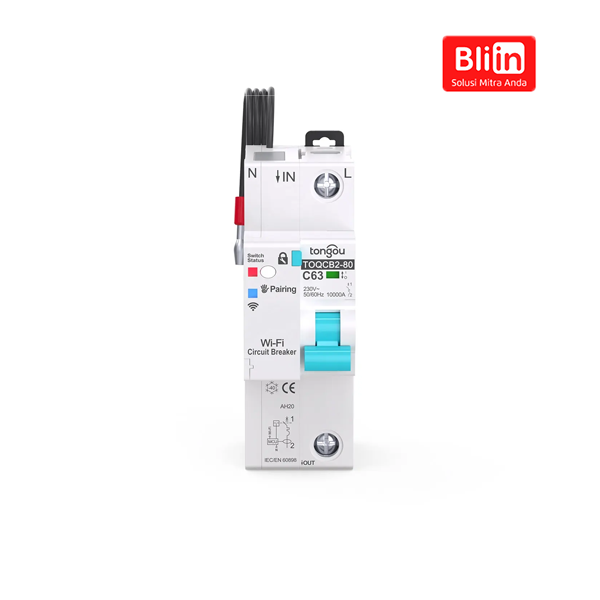 AC230V 1P Tuya MCB Switch WIFI Circuit Breaker with Meter