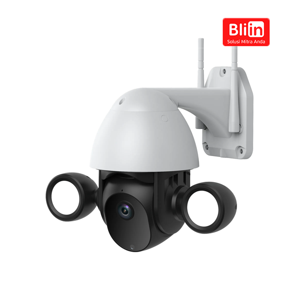 Smart Waterproof Mini PTZ Floodlight Camera