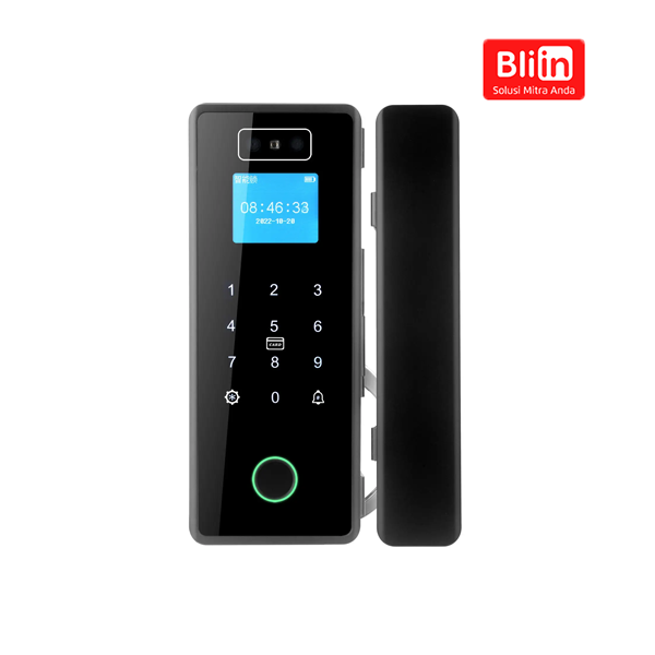 Smart WiFi 3D Face Glass Door Lock with Screen