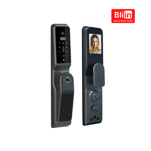 Smart WiFi Automatic fingerprint door lock with Cats Eye Camera