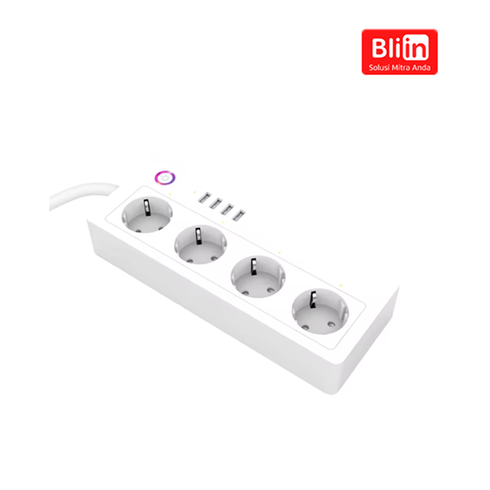 Smart WiFi EU Four Outlet Plug Smart Socket