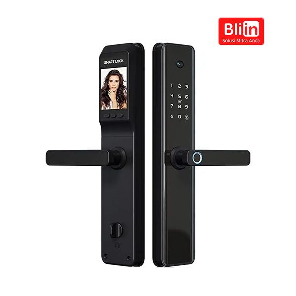 Smart WiFi Fingerprint Door Lock with Cats Eye Camera