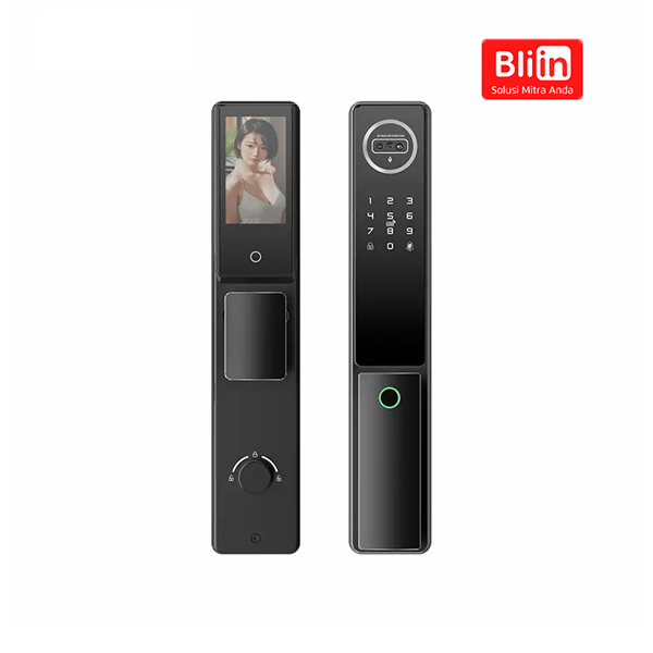 WiFi 3D Face Visual Fingerprint door lock with Intercom