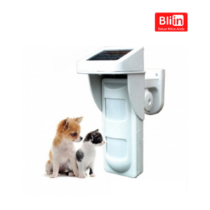 Wireless Solar Outdoor IP65 Waterproof Dual Pets PIR Motion Detector