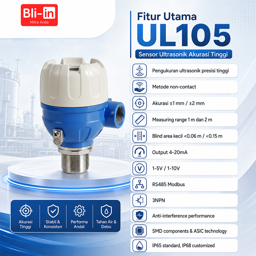 Sensor Ultrasonik Akurasi Tinggi UL105 - Image 6