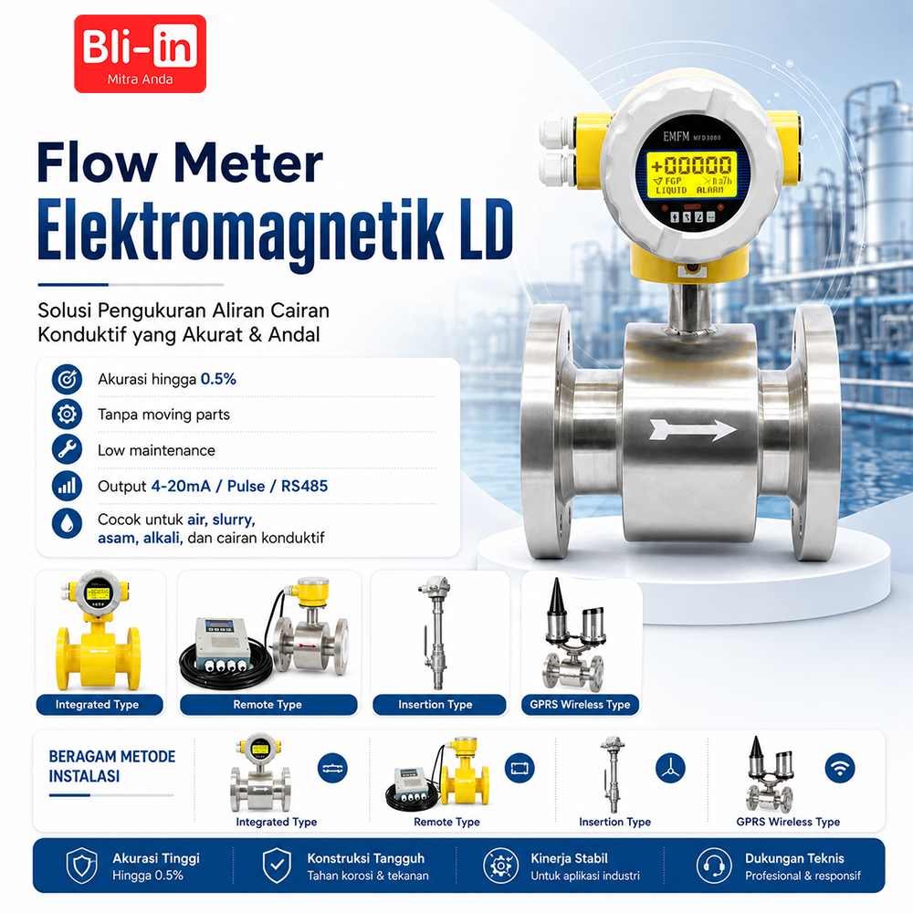 Flow Meter Elektromagnetik LD