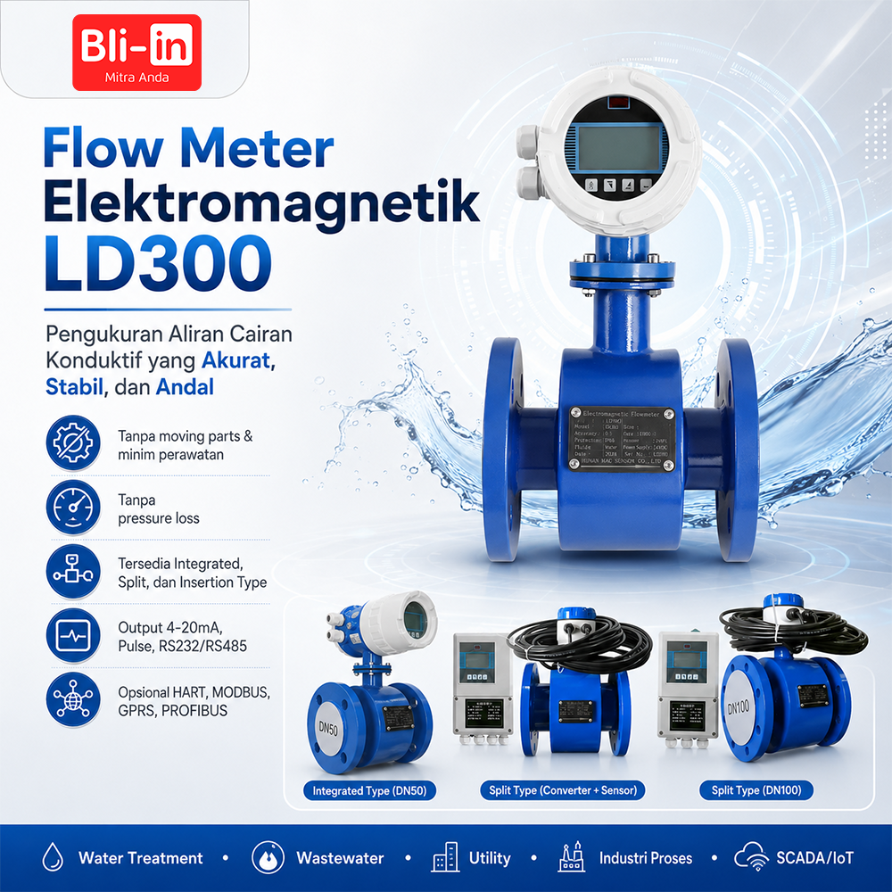 Flow Meter Elektromagnetik LD300