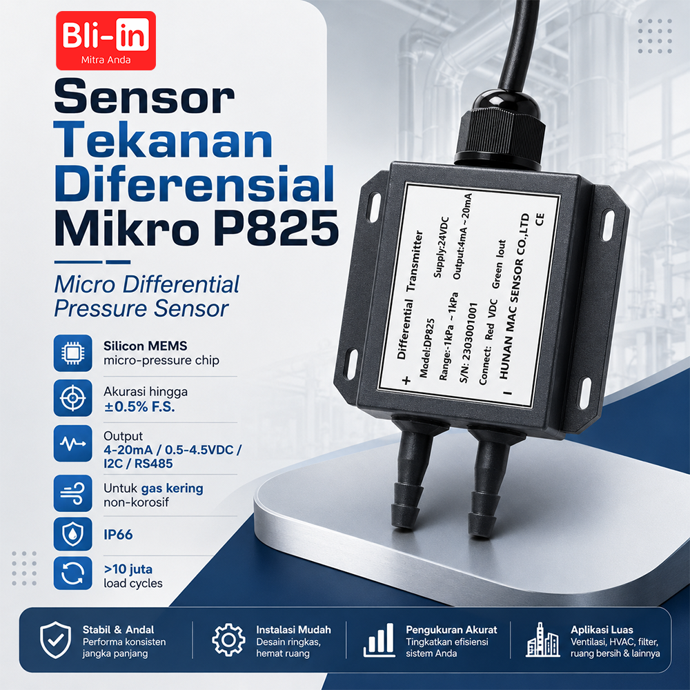 Sensor Tekanan Diferensial Mikro P825
