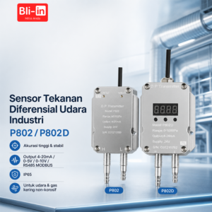 Sensor Tekanan Diferensial Udara Industri P802/P802D
