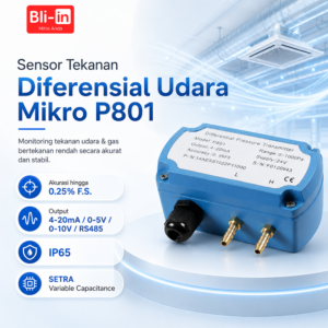 Sensor Tekanan Diferensial Udara Mikro P801
